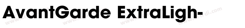 AvantGarde ExtraLigh字体转换